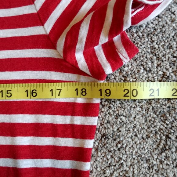 Nice Pre-Owned OLD NAVY Red/ White T-shirt Dress, Size Medium. Machine Washable. - Picture 8 of 11